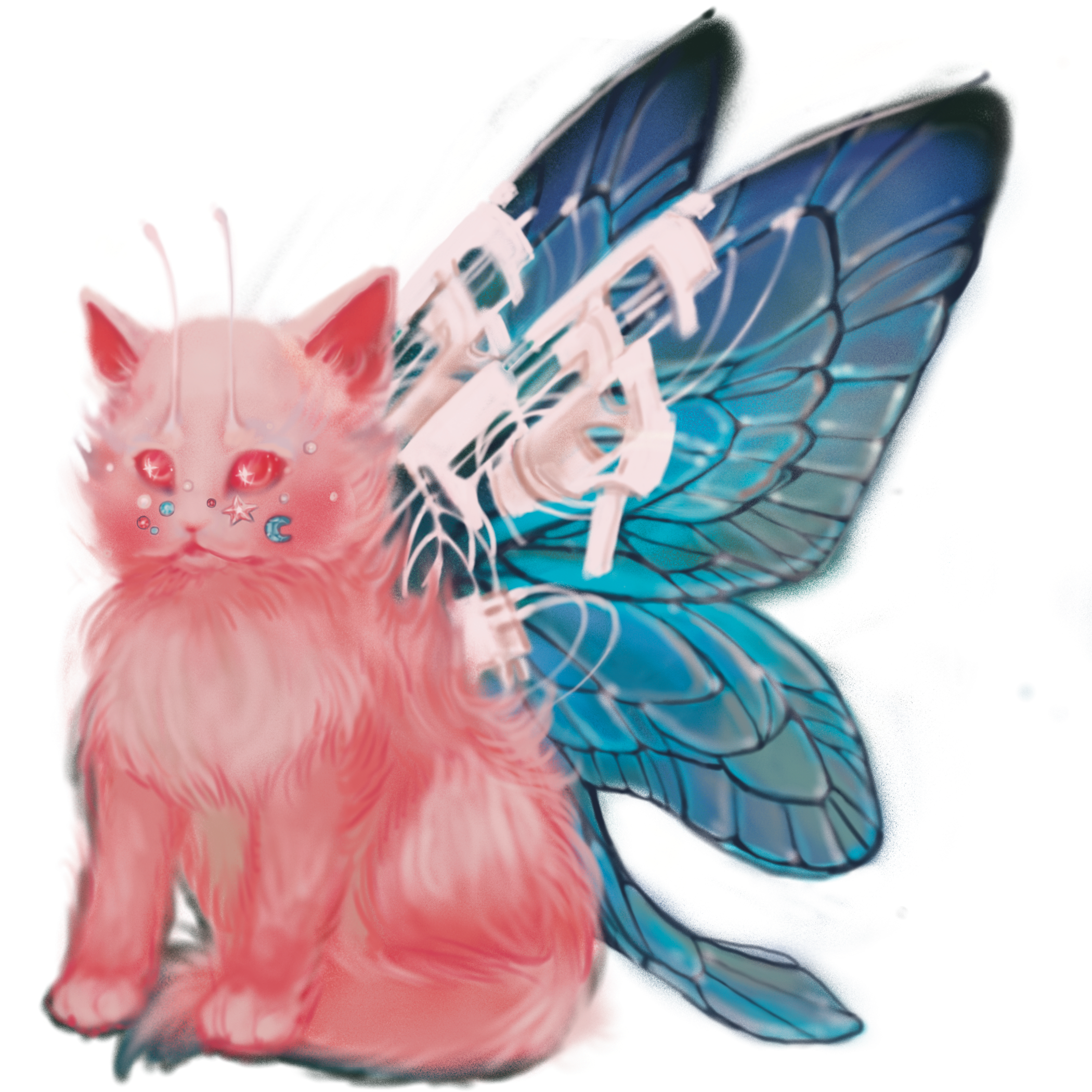 Cyber Kitty Sticker