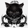 Scorpio Kitty - Print